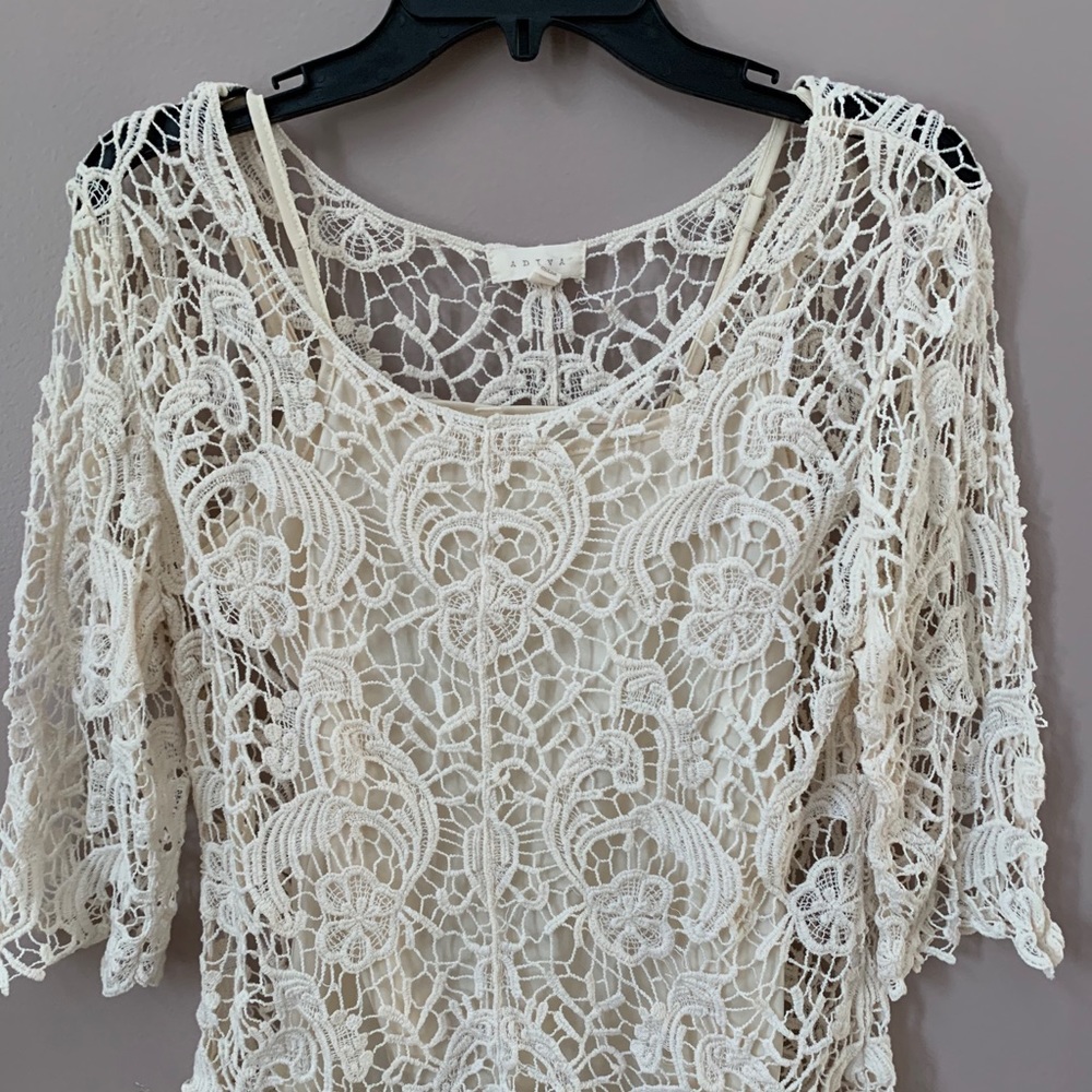 Cream Laced Blouse
